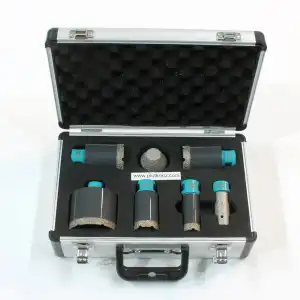 Bihui Core Bit Set of 5 with Two Milling Bits - Image 1