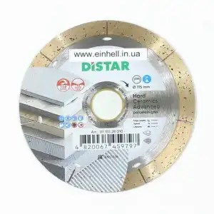 Диск 115 Distar 7d Advanced для плиткорізу — ріже з водою, без пилу