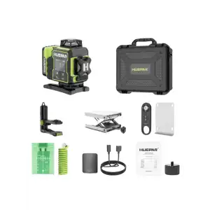 Huepar W04CG 4D Laser Level, 16 Lines Green Beam - Image 2