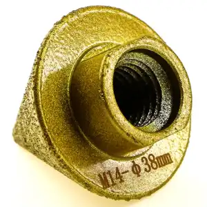StoneCraft Tapered Bit, 2-38 mm M14 Gold - Image 2