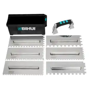 Bihui Combo PTSJH8 Trowel Set of 6 with Flex Handle - Image 1